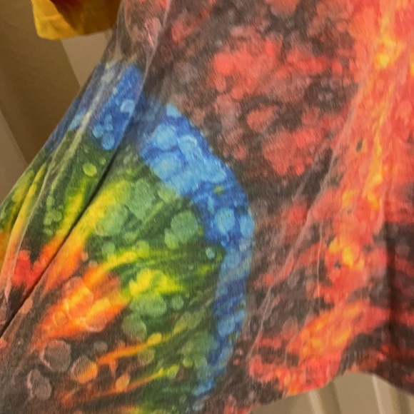 Badass Embroidery Visco 90’s 1990 Miami Vice Tie Dye Mom Dad Shirt too cool 4 u - Picture 3 of 3